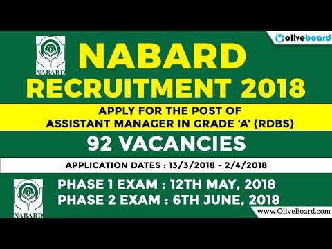 NABARD Grade A 2018 | 92 Vacancies NABARD Recruitment | Assistant Manager | Salary & Perks