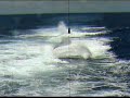 submarine diving  view from periscope 
