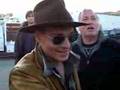 Johnny Depp in Oshkosh--hugs Randi and talks to Franki