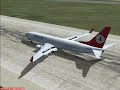 turkish airlines 737-800 land on Dusseldorf airport