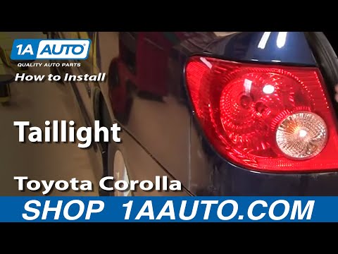 How To Install Replace Change Taillight Toyota Corolla 03-08 – 1AAuto.com