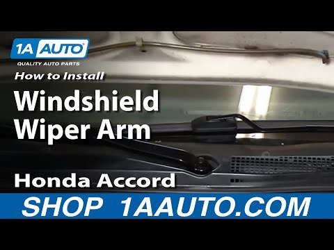 How To Install Replace Broken Windshield Wiper Arm Honda Accord 94-97 1AAuto.com