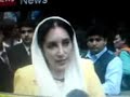montrima announced the date of her return to pakistan .....