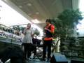 My sis Emelie Björklund singing a duet at Marieberg Köpcentrum, Örebro