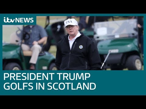 video-linktoworks-Protests follow Donald Trump to fairways of Scottish...