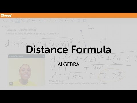 Definition of Distance Formula | Chegg.com