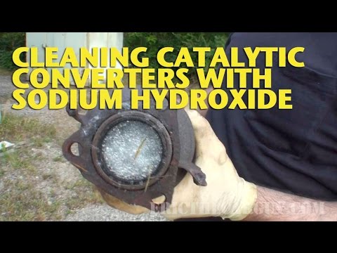 Cleaning Catalytic Converters with Sodium Hydroxide -EricTheCarGuy