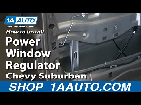 How To Install Replace Fix Power Window Regulator 2000-02 Chevy Suburban Tahoe