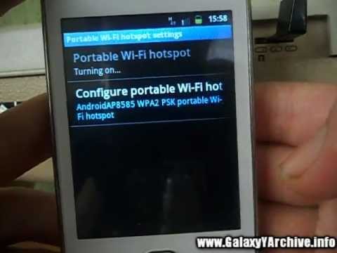 how to turn on wifi for samsung galaxy y