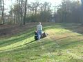 Convertible Mower-Walking a steep hill!
