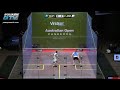 Watch PSA squash LIVE :www.psasquashtv.com Download this match here : shop.psasquashtv.com www.facebook.com www.facebook.com Nick Matthew www.psaworldtour.com Ramy Ashour www.psaworldtour.com Squash : Nick Mathew v Ramy Ashour : PSA Australian Squash Open 2011 Some fast and furious action from the Australian Open final featuring Nick Matthew and Ramy Ashour www.psasquashtv.com