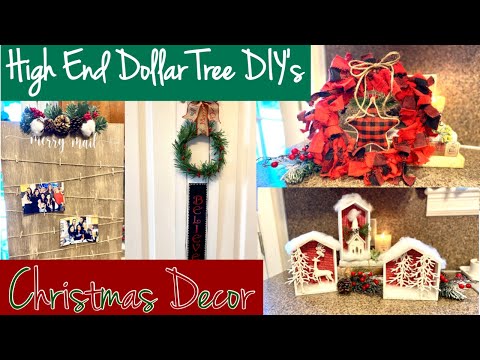 Dollar Tree Christmas DIY's/ Farmhouse Christmas DIY's/ High End Dollar Tree DIY's/Friend Friday Hop