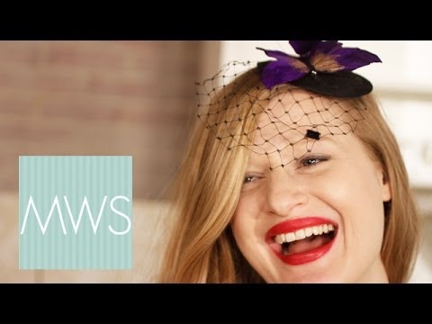 how to attach netting to a fascinator