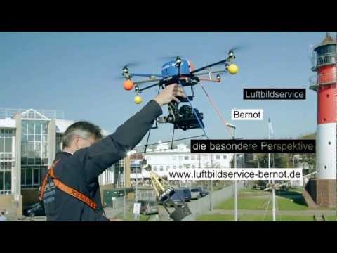 oktokopter - Büsum von oben: In Zusammenarbeit mit Luftbildservice Bernot aus Rendsburg entstanden in Büsum Luftbildaufnahmen für die UNEM-Filmproduktion. Die UNEM-Filmpr...