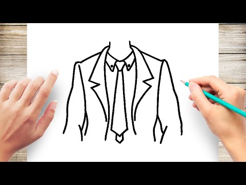 video-linktoworks-How to Draw how to draw Suit and Tie Easy - YouTube