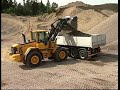 3. K�rteknik Volvo hjullastare: Lastning av grus och sand