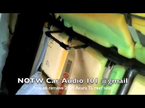 how to remove 2009 Acura TL sear seat