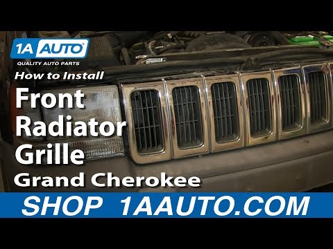 How To Install Replace Front Radiator Grille 1996-98 Jeep Grand Cherokee