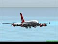 FS2004 Airbus A380 landing
