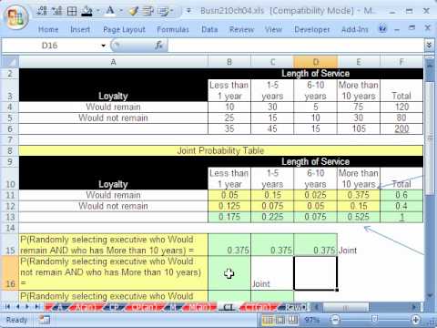 how to calculate joint probability