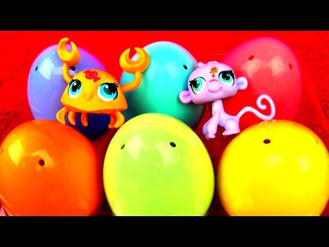 Littlest Pet Shop Surprise Eggs Play-Doh Peppa Pig Disney Mickey Mouse Thomas Tank LPS Cute Animals