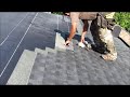 Itallian Roof company working on roof replacement. Installation of architectural shingle. Call us today! (508) 250-5967