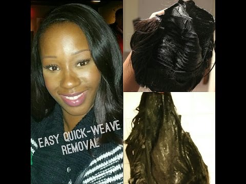 how to remove quick weave