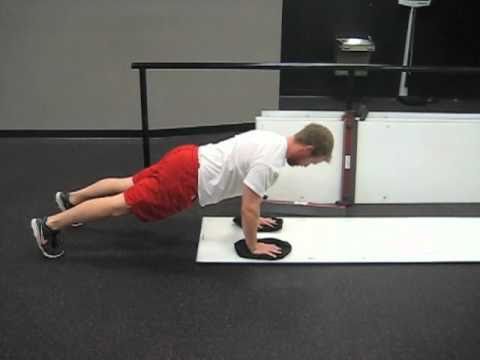 Hockey Training-Slideboard Push-Up with 1-Arm Slide.mov