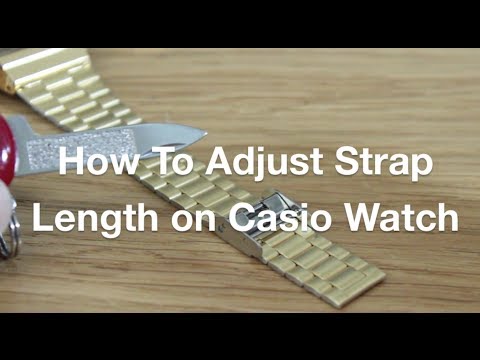 how to adjust a watch band