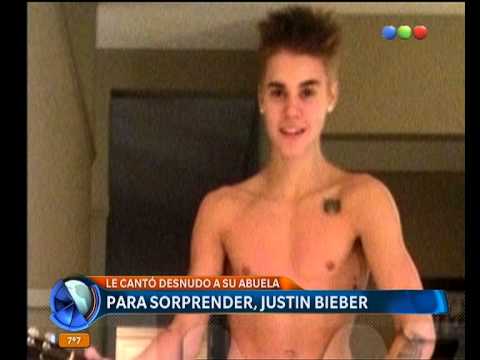 Justin Bieber le cantó desnudo a su abuela - Telefe Noticias