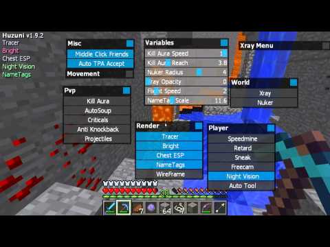 how to turn on xray in minecraft