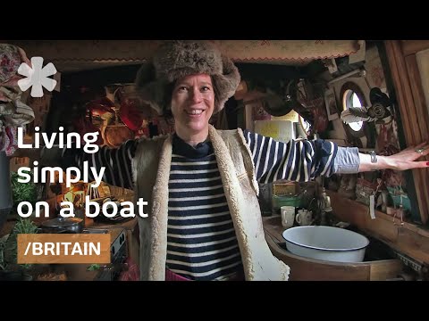 simple living - Emma Freemantle lives in pricey West End London (near Regent's Park), but she could afford to buy her home because she lives aboard what she calls a