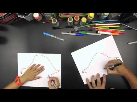 How To Draw A Stegosaurus (for younger kids)