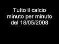tutto il calcio minuto per minuto del 18/05/2008