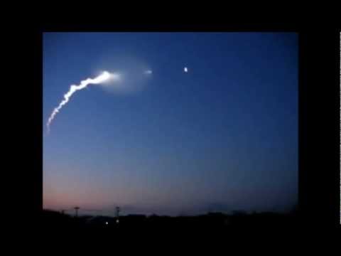japan 2011 ufo - Japan in 2011. This video shows what is said to be a Unidentified Flying Object being fired upon by the Japanese government. Something happens to the missile...