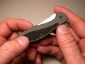 This is an innovative and cool EDC knife. Made of Sandvik 13C26 steel, the blade is perfectly sized and shaped for EDC tasks. Blade deployment is fast and sure with a integral flipper design that operates smoothly and provides an authoritative deployment. The grey G10 scales on this model are well executed and provide a sure grip as does the jimping on the blade. The clip is kind of goofy and overly wide (and mounted too low on handle) but it is strong and functional. These G10 scales are ...