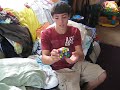 3 by 3 Rubiks Cube Solved In 1:41 3 by 3 Rubiks Cube Solved In 1:41