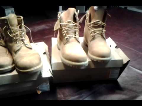 difference between male and female timberland boots