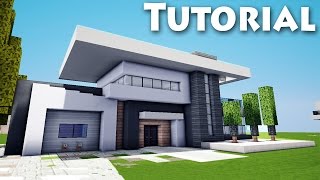 Minecraft: How to Build Cool a Modern House / Mansion Tutorial + Download