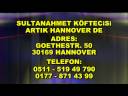 SULTANAHMET KÖFTECISI, HANNOVER, 0511-51949790 SULTANAHMET KÖFTECISI, HANNOVER, 0511-51949790