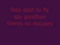 bullet for my valentine room 409 with lyrics
