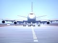 Aterrizando el 747-200 de Iberia.