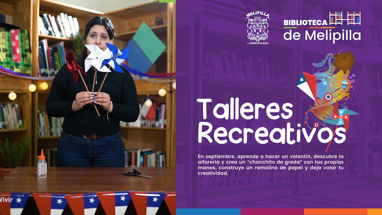 Talleres Recreativos de Fiestas Patrias / Aprende a fabricar un remolino de papel