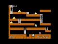 let's play this fun little old game. control : d-pad buttons : 2 [a] dig left, [b] dig right player: me if you are new to this game, here is the simple rule (from wiki): the player controls the runner who must collect all the gold in a level while avoiding guards who try to catch the player. after collecting all the gold, the player must travel to the top of the screen to reach the next level. levels feature a multi-storey, brick platform motif, with ladders and suspended hand-to-hand bars that offer multiple ways to travel throughout. the player can dig holes into floors to temporarily trap guards and may safely walk atop trapped guards. should a guard be carrying a bar of gold when he falls into a hole it will be left behind, and can be retrieved by the player. over time, floors dug into will regenerate, filling in these holes. a trapped guard who cannot escape a hole before it fills is consumed, immediately respawning in a random location at the top of the level. unlike guards, the player's character may not climb up out of a hole, and will be killed if it fills before he can escape by other means. floors may also contain bedrock, through which the player cannot dig. notably, the player can only dig a hole to the sides, and not directly underneath himself. however, exceptions to this rule arise when the player digs from the position of standing on a ladder, or hanging from a hand-to-hand bar, which allows the player to repeatedly dig and descend one row. this kind of  ... 