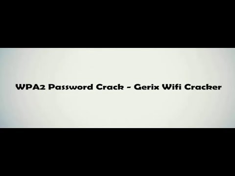 Download Gerix Wifi Cracker For Windows 7