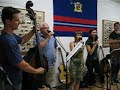 Hadice/The Hosers, a group of volunteer firefighters in Zbraslav, Czech Republic, plays a lively Slovak folk song