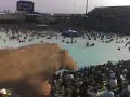 people jump fence @ concert and get chased by security
