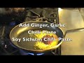 Cooking Mapu Tofu - mapo doufu