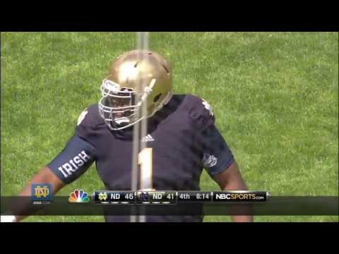notre - Highlights from the 84th annual Blue Gold game.