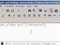 Play Video Backwards using Avisynth and Virtualdub. Reverse Play Video Backwards using Avisynth and Virtualdub. Reverse